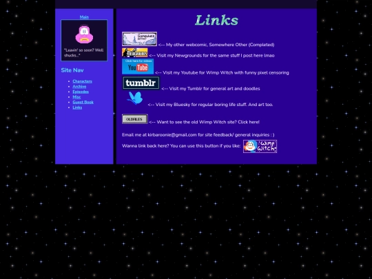 links screenshot