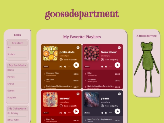 playlists screenshot