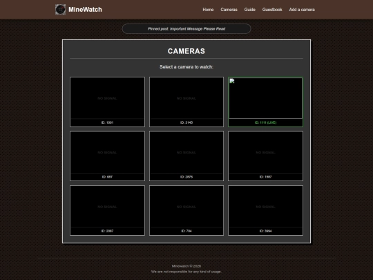 cameras screenshot