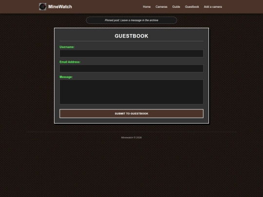 guestbook screenshot