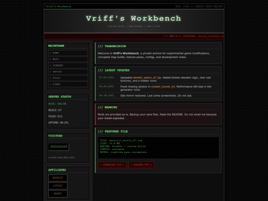 index screenshot