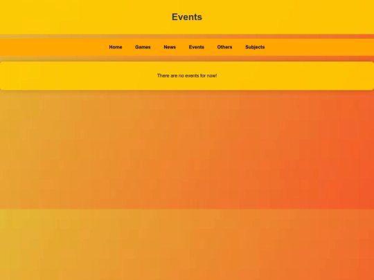 events screenshot