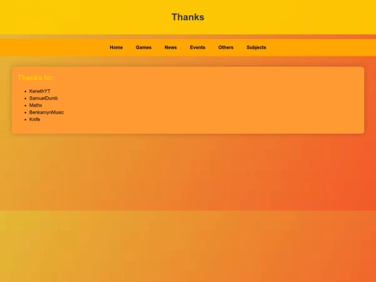 subjects screenshot