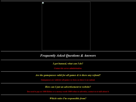 faq screenshot