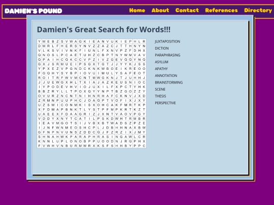 Wordpuzzlegame screenshot