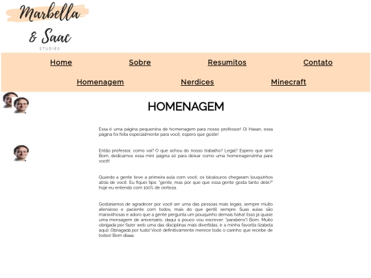 homenagem screenshot