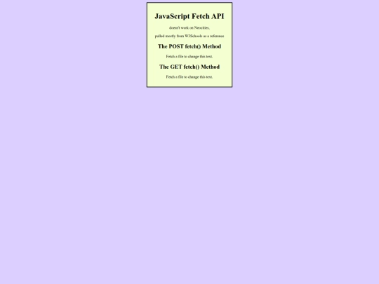 experimenting/fetch-api screenshot