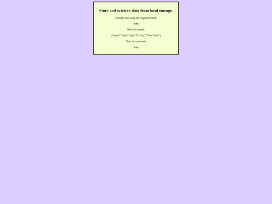 experimenting/json-basics screenshot