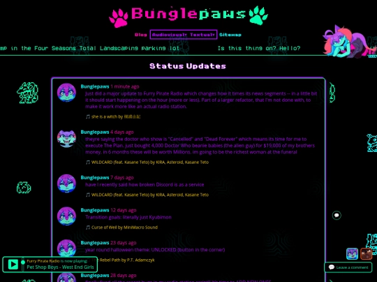 status screenshot