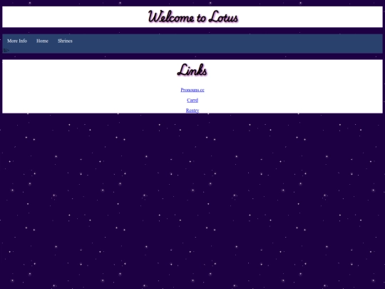 links screenshot