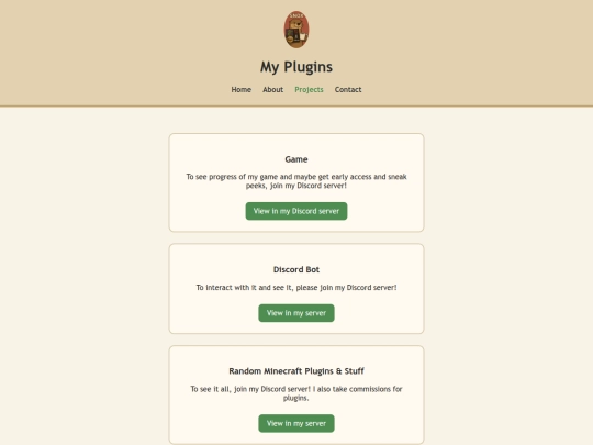 projects screenshot