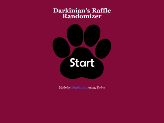 Darkinian Raffle Randomizer screenshot