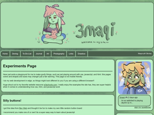 experiments screenshot
