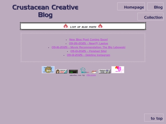blog screenshot