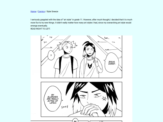comics/stylesneeze screenshot