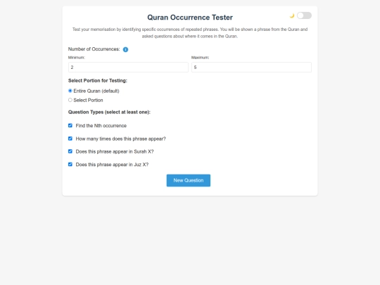 occurrencetest screenshot
