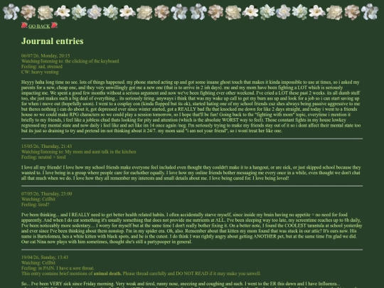 journal screenshot