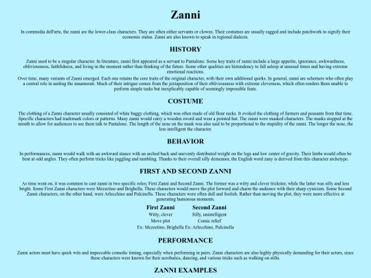 Zanni screenshot