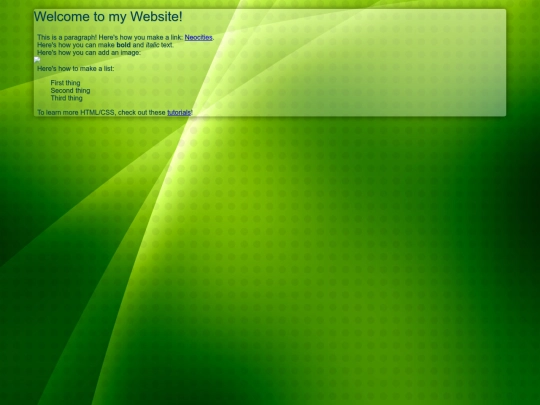 test screenshot