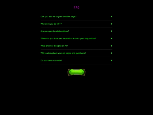 faq screenshot