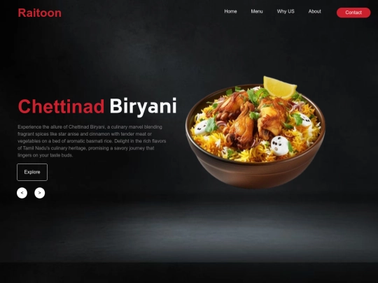 raitoon-website screenshot