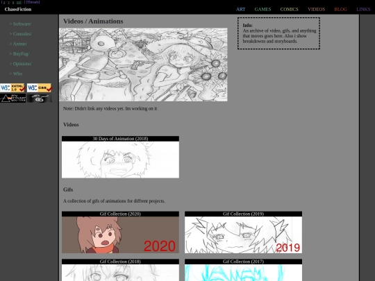 videos screenshot
