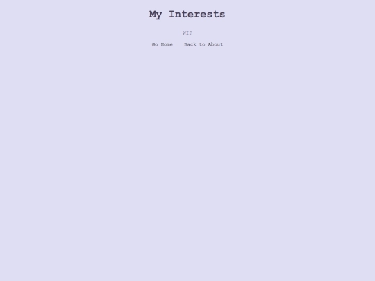 interests screenshot