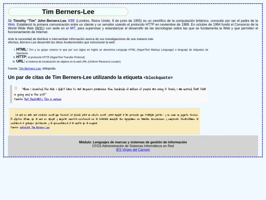 TimBernersLee-css screenshot