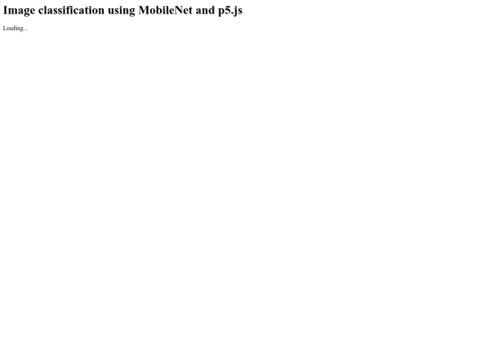 Images classification screenshot