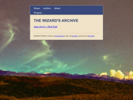archive screenshot