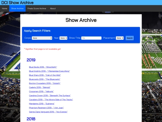 showarchive screenshot