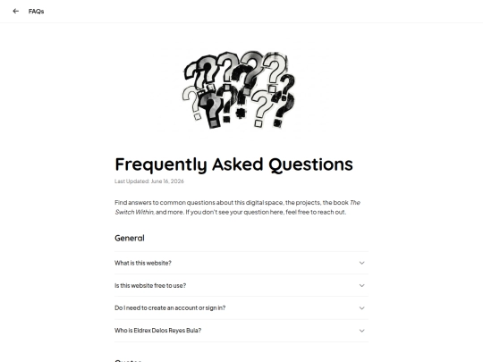 docs/faq screenshot