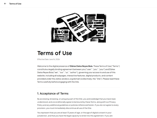docs/terms-of-use screenshot