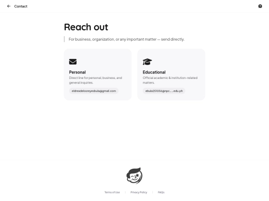 support/contact screenshot