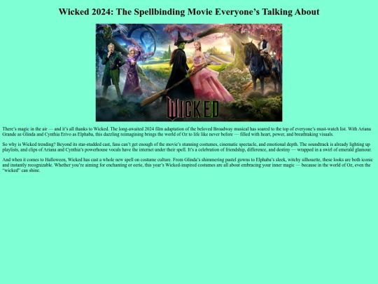 Halloween/wicked screenshot