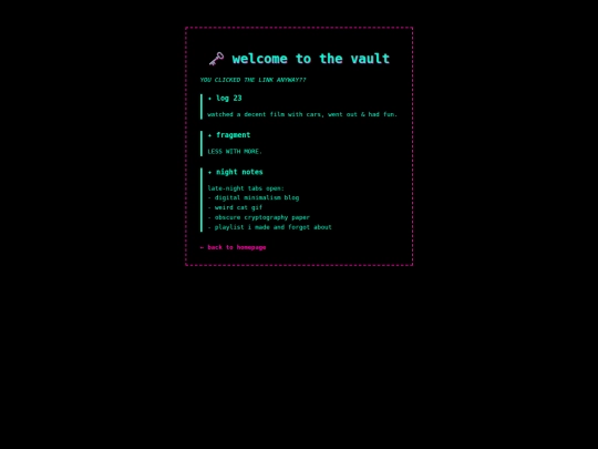 vault screenshot