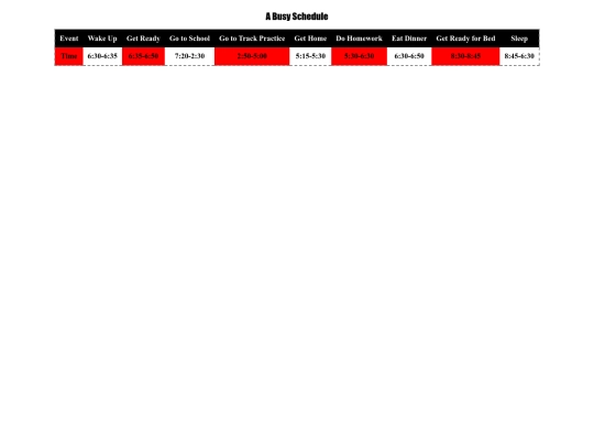documents/Schedule screenshot
