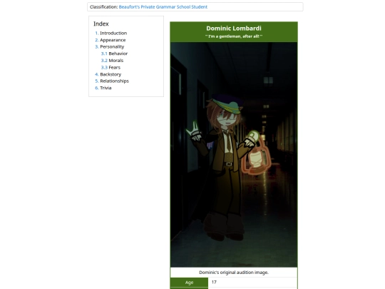 oc directory wiki/dominic-lombardi screenshot
