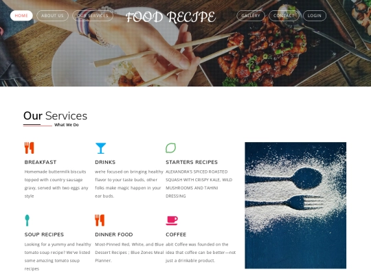 services screenshot