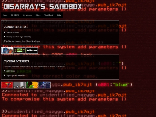 interests screenshot