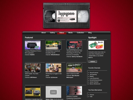 videos screenshot