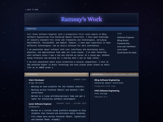 work screenshot