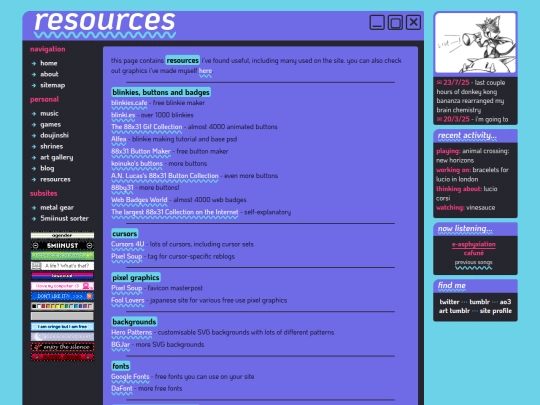 resources screenshot