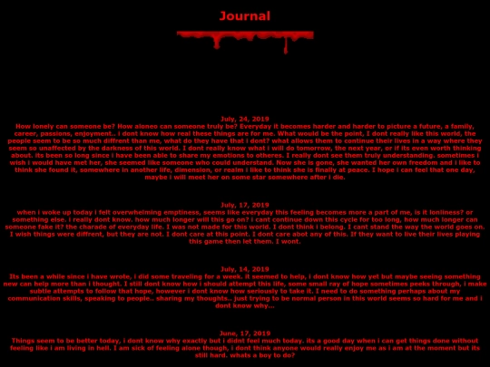 Journal screenshot