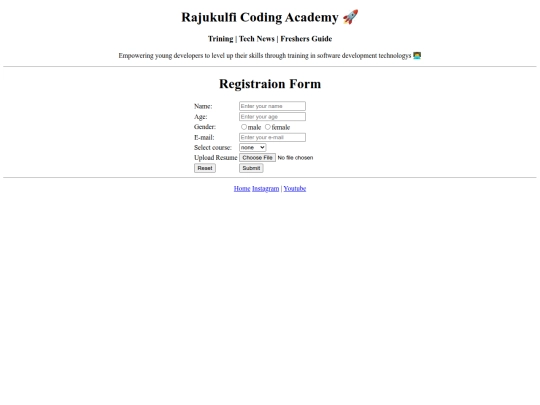 kulfi-academy/register screenshot