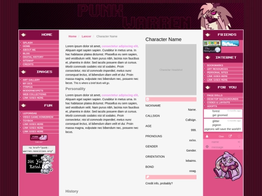 Lancer/character screenshot