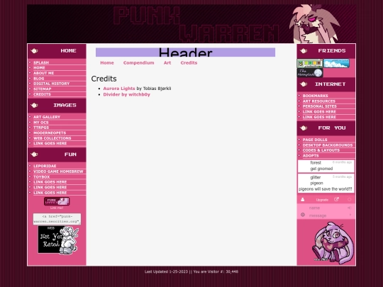 Lancer/credits screenshot