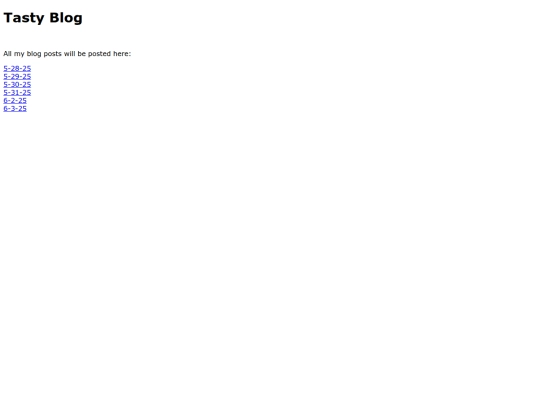 Blog/Home screenshot