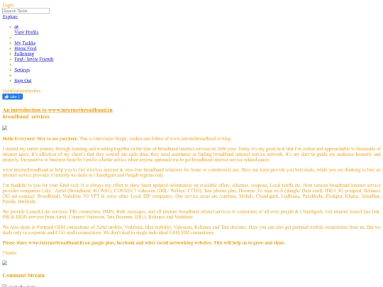 broadband screenshot