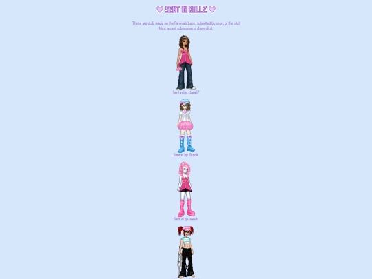 Pages/Dollz/SentInDollz screenshot